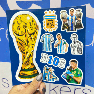 planchita stickers (15x16cm) <p> vinilo blanco