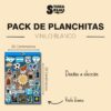 planchita stickers (20x29cm) <p> vinilo blanco