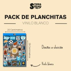 planchita stickers (20x29cm) <p> vinilo blanco